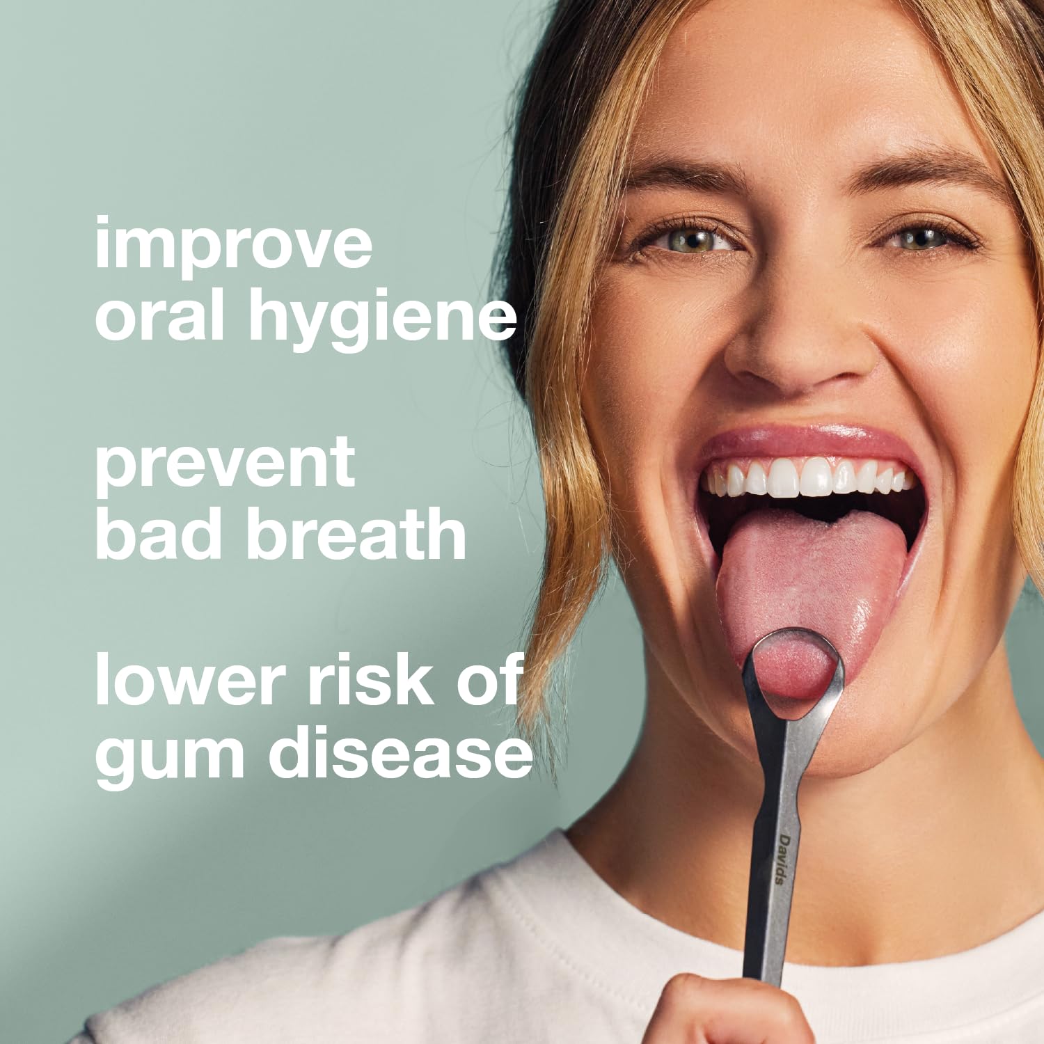 Davids Tongue Scraper for Adults and Kids